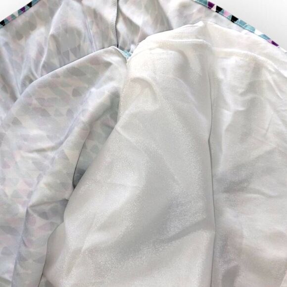 Joy Joy Womens Sundress Sz Medium Fit Flare Blue Purple Knit Stappy Coastal 56B7 - Picture 13 of 13